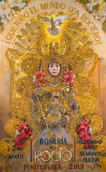 Cartel del pintor malagueño Raúl Berzosa para la Romería de Pentecostés 2018