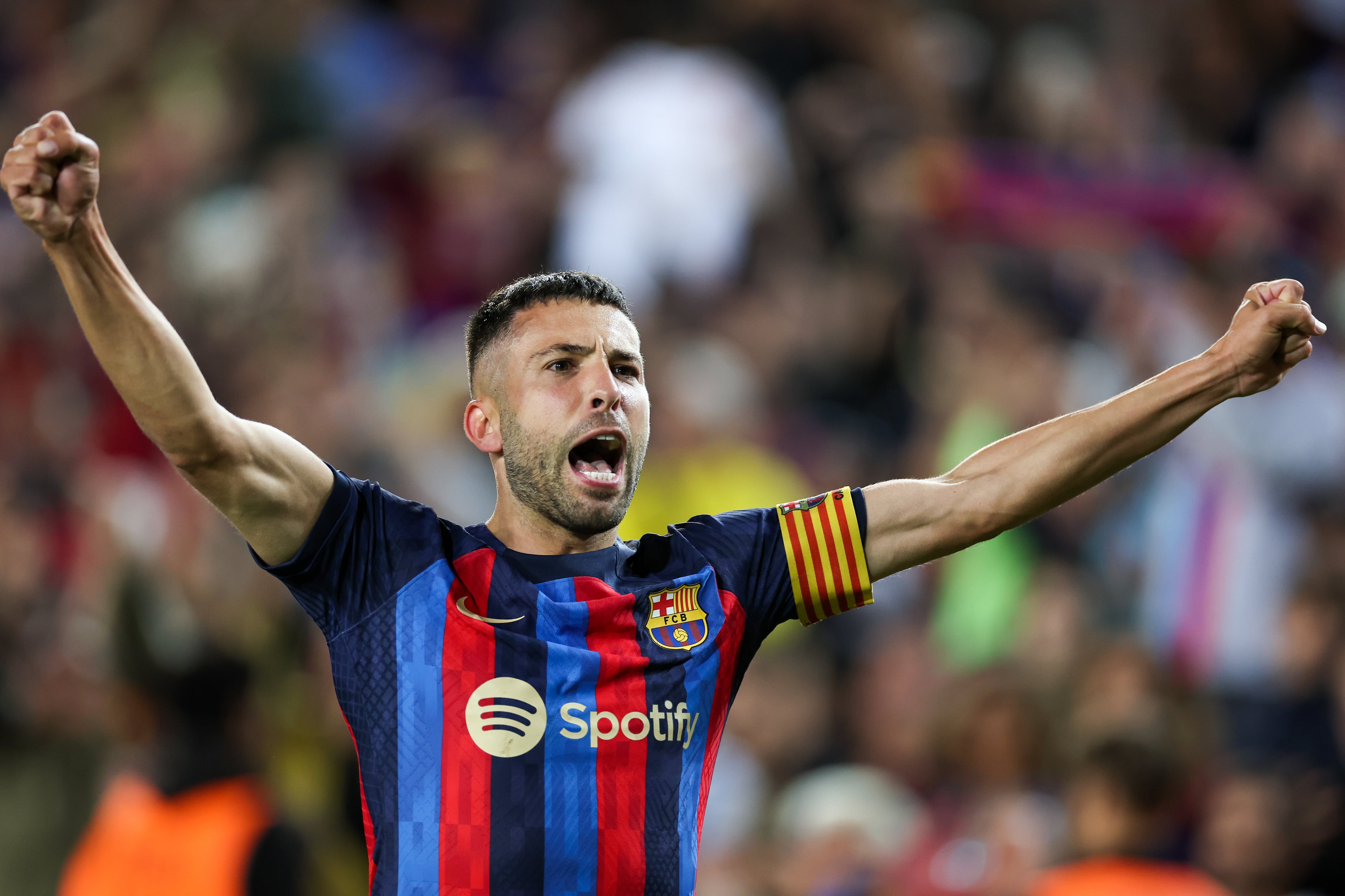 Jordi Alba en su etapa en el FC Barcelona