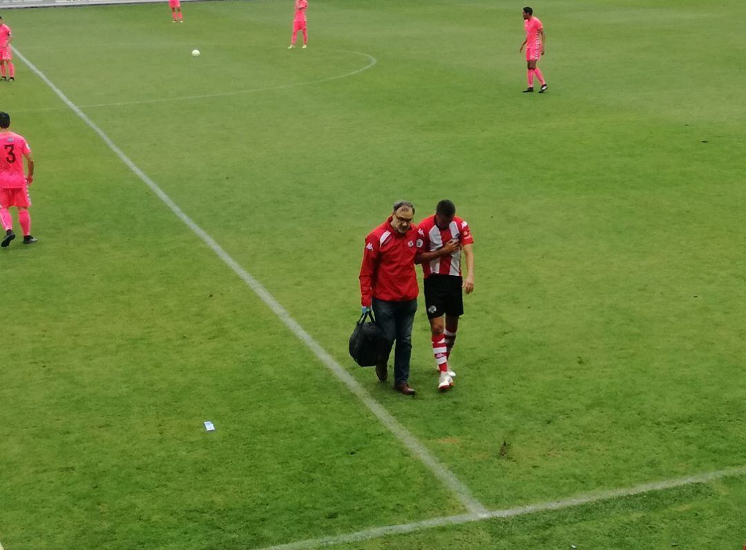 Garban abandonando el Ruta