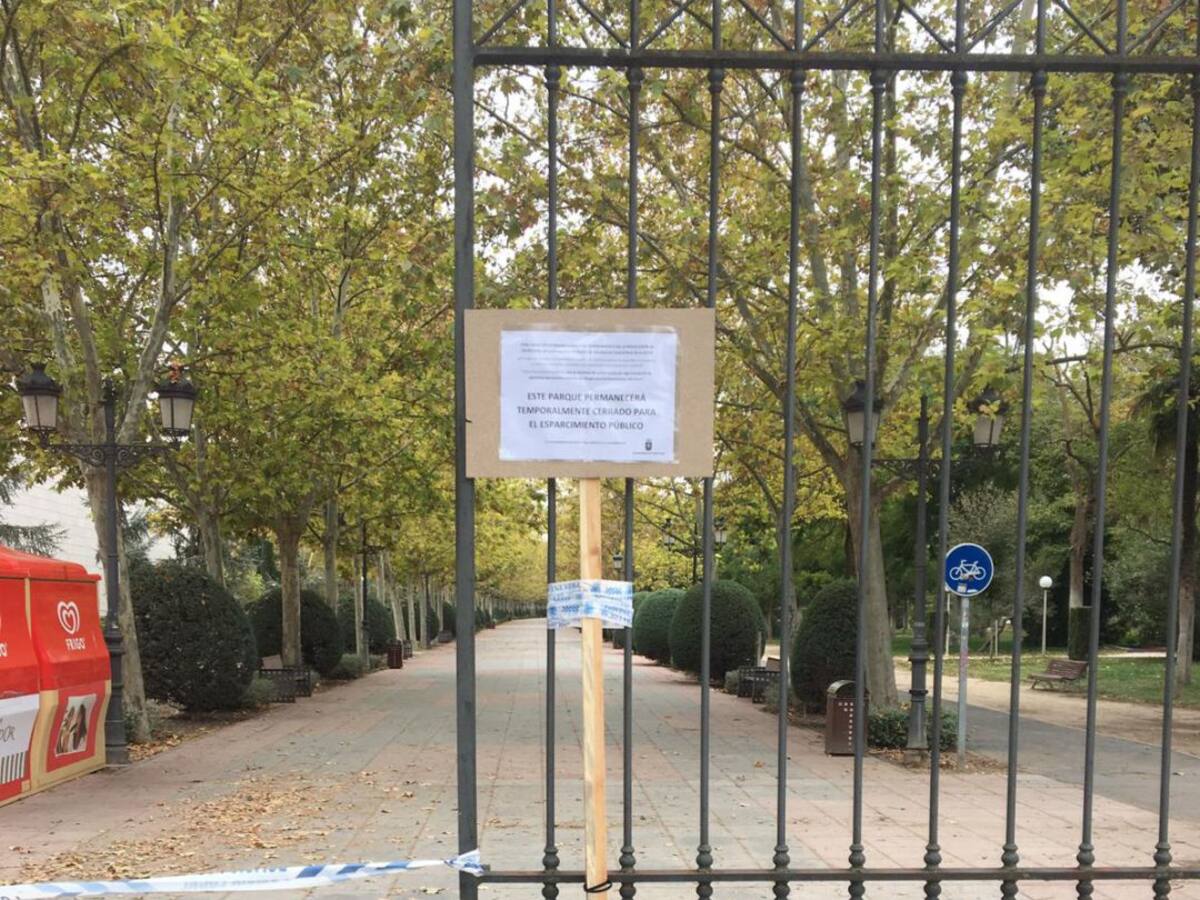 El Ayuntamiento de Ciudad Real cierra los parques para evitar aglomeraciones de personas