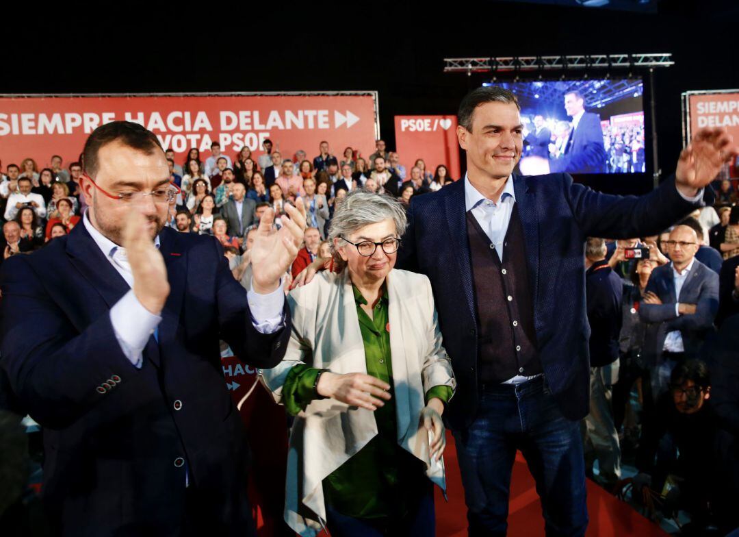 Mítin electoral de Pedro Sánchez en Gijón