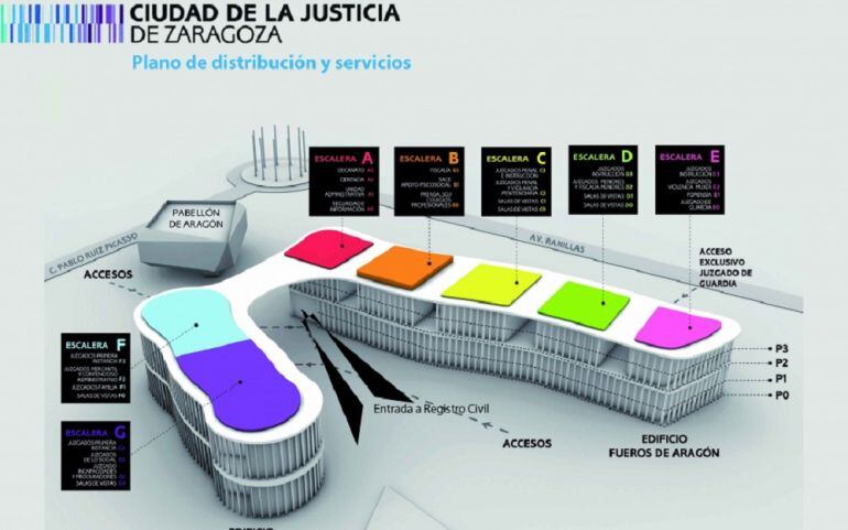 Plano de la Ciudad de la Justicia