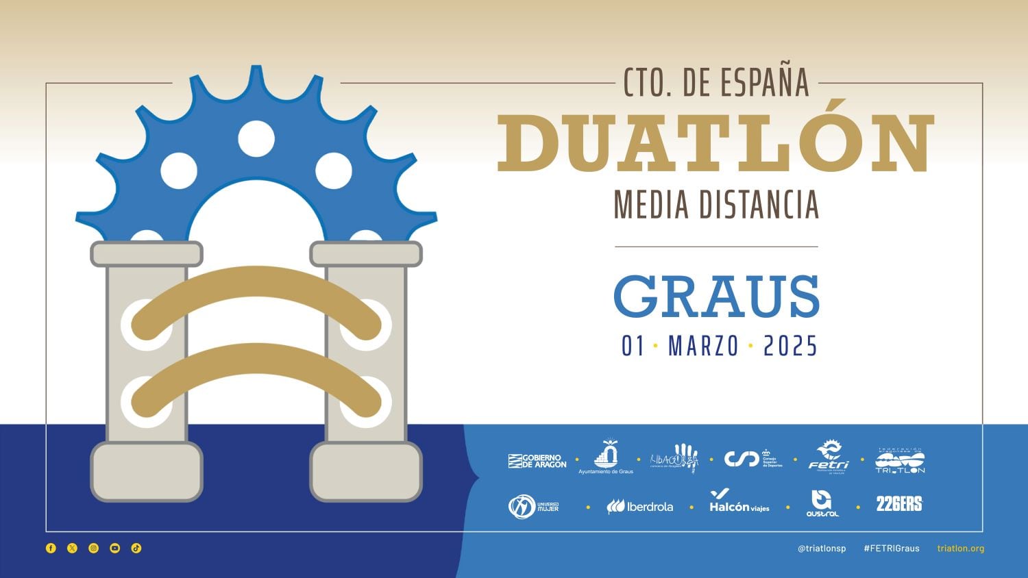 Graus acogerá el día 1 de marzo el Campeonato de España de Duatlón de media distancia