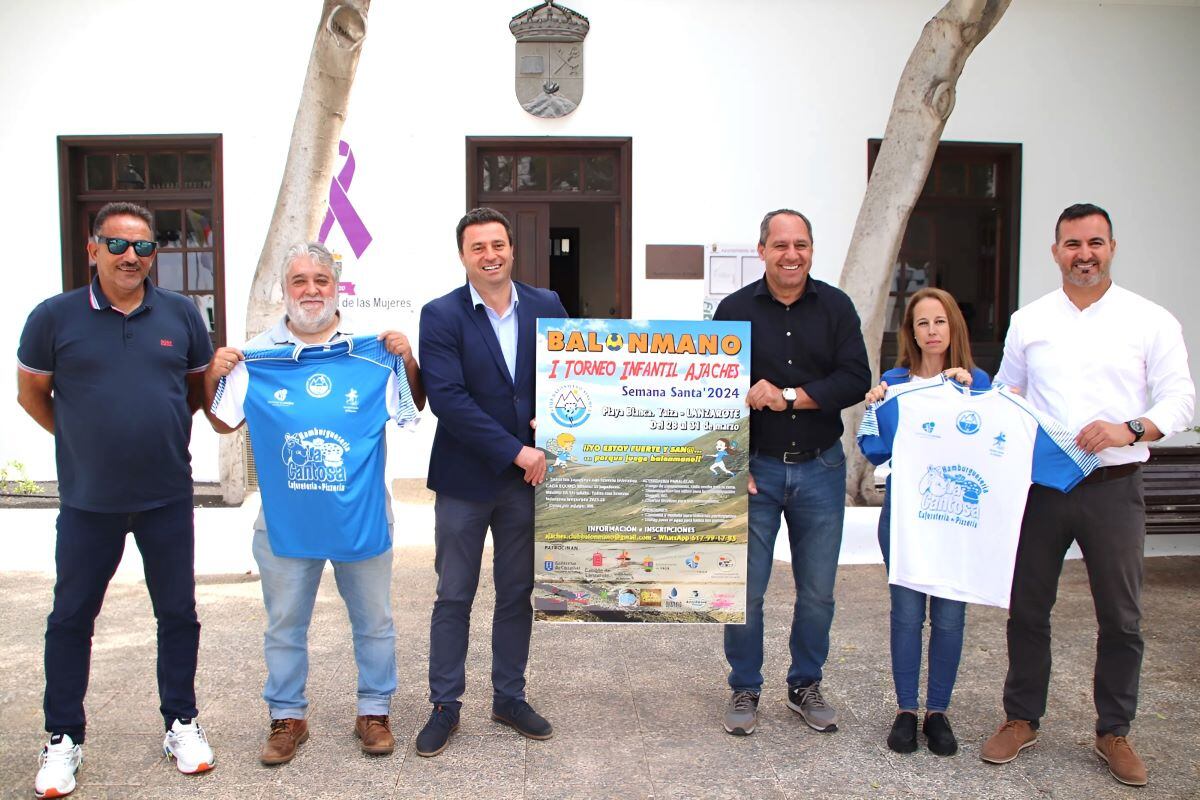 Presentación del I Torneo Infantil Ajaches de balonmano.