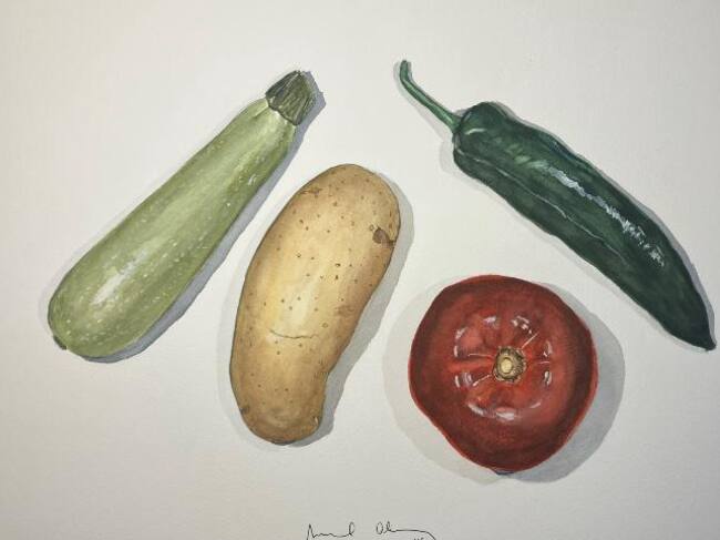 Acuarela de Manuel Olivas