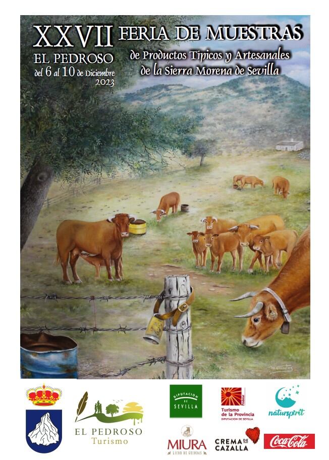 Cartel de la XXVII Feria de Muestras de Productos Típicos y Artesanos de El Pedroso.