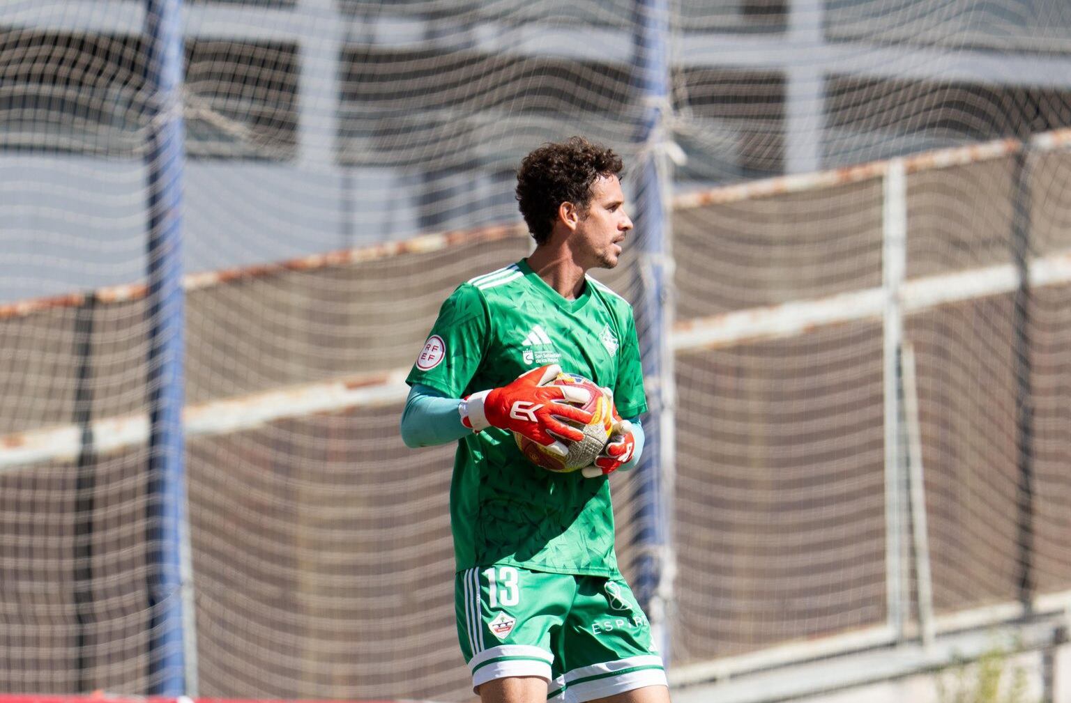 Alberto Lejárraga durante un partido con la UD Sanse