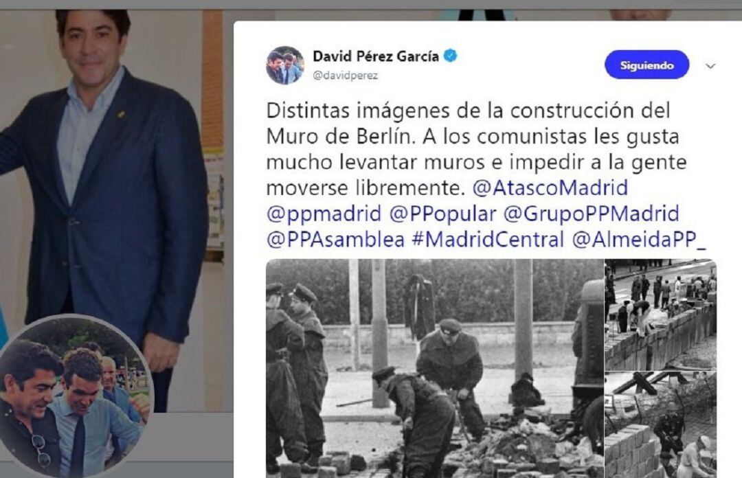 El tuit del dirigente del PP.