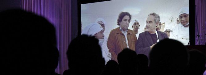 Imagen de la primera proyección del documental 'Perú sabe: la cocina, arma social', en Barcelona, en octubre de 2012.