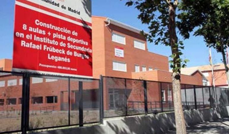 CCOO denuncia el retraso en las obras de ampliación del IES Rafael Frühbeck de Burgos en Leganés. 