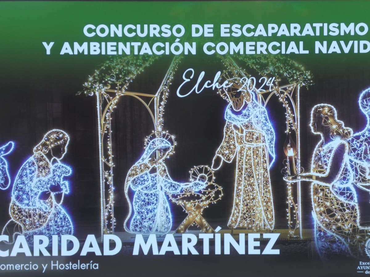 Elche presenta la nueva convocatoria del concurso de escaparatismo y ambientación navideña para 2024