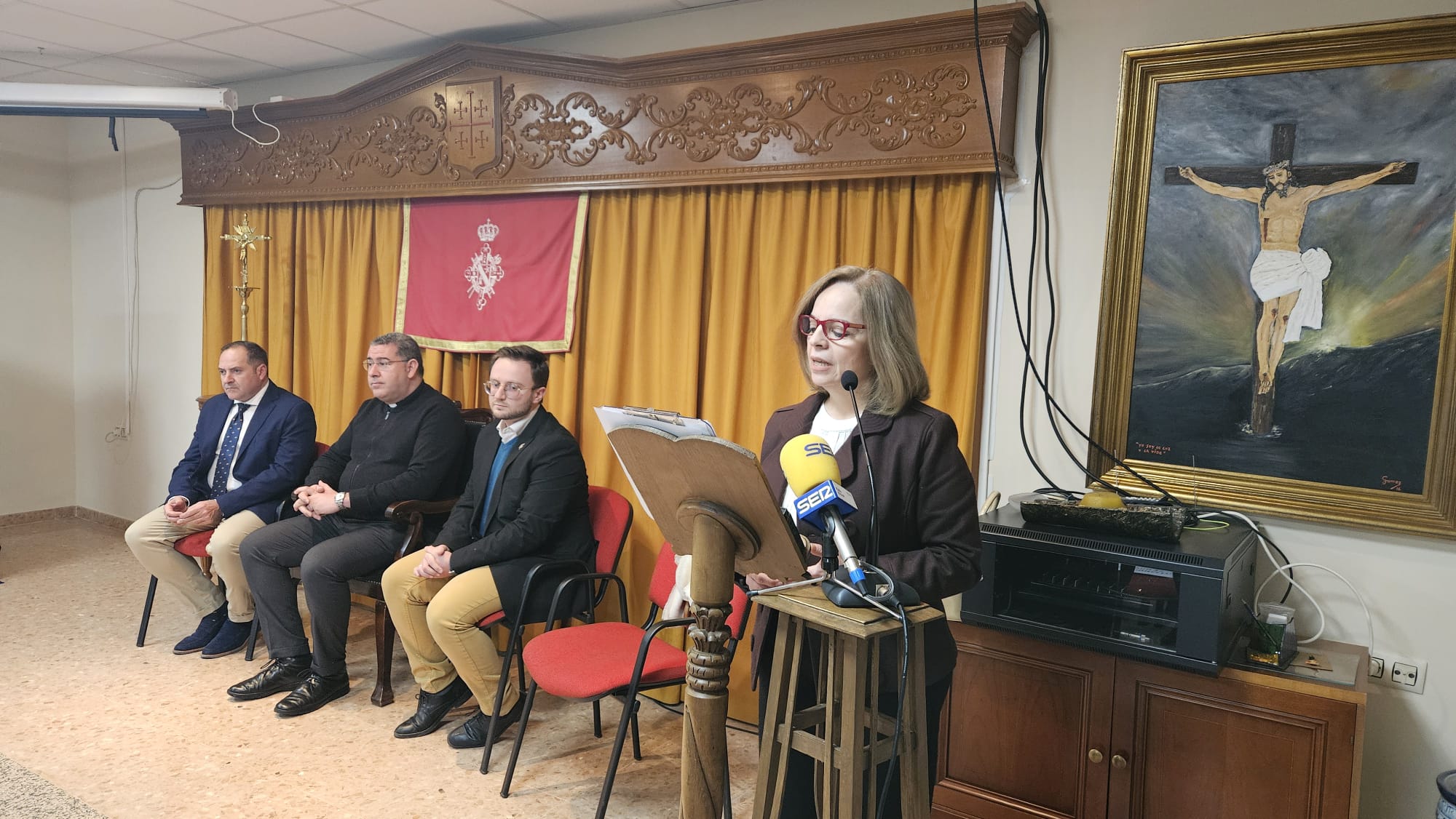 Intervención de la Coordinadora del Grupo Parroquial de la Borriquilla de Jódar