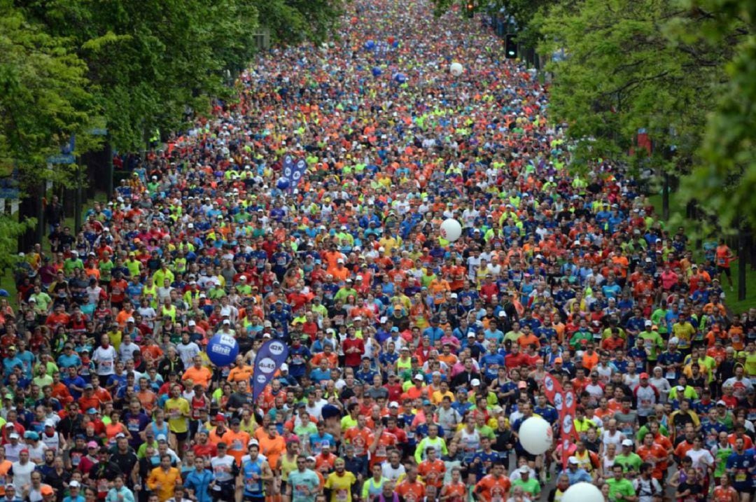 Imágen de la anterior edición del maratón de Madrid 