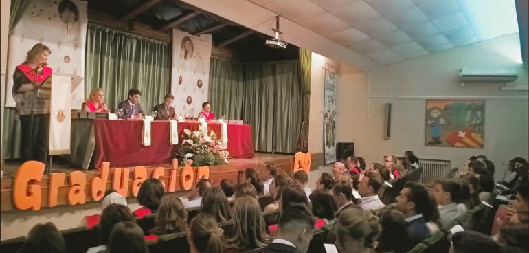 Momento de la graduación de los alumnos de Cuarto de la ESO