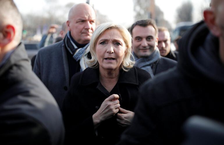 Marine Le Pen, líder del Frente Nacional de Francia. 