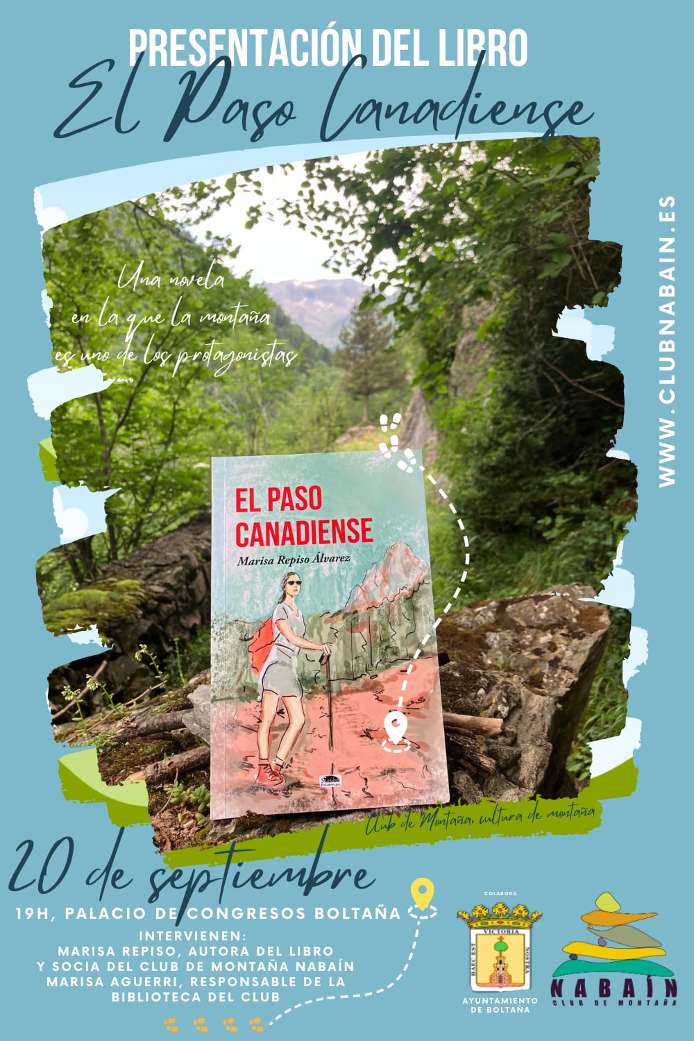 Cartel presentación "El paso Canadiense", de María Repiso.