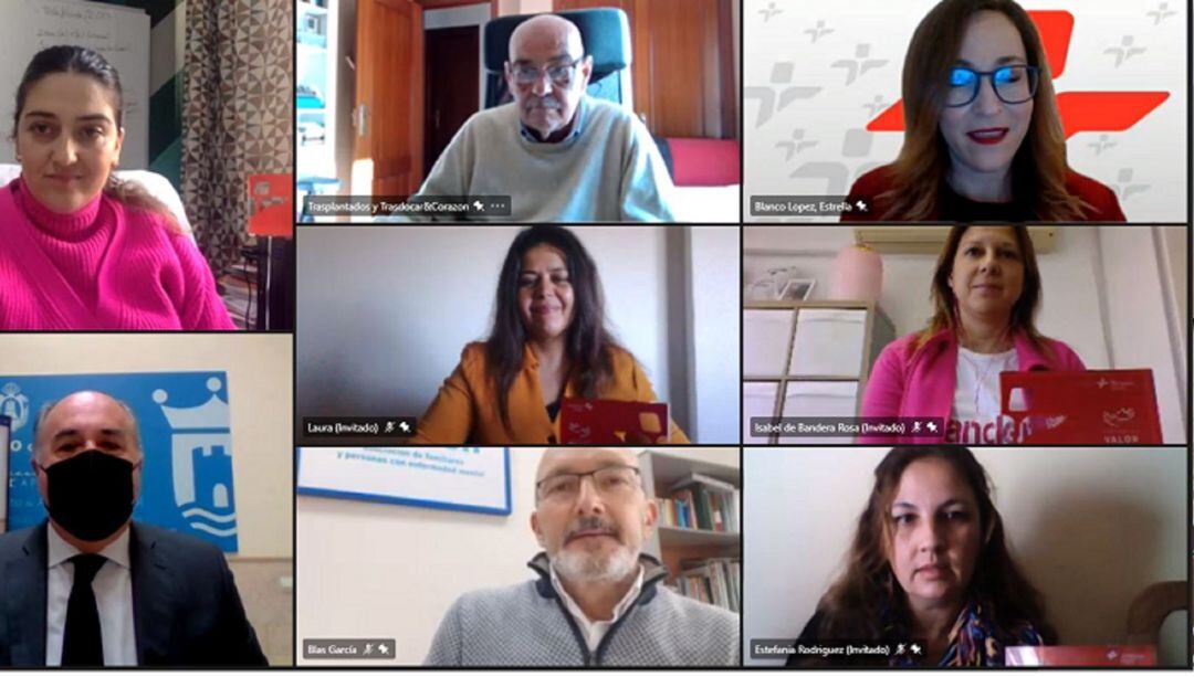 Ceremonia virtual de la entrega.