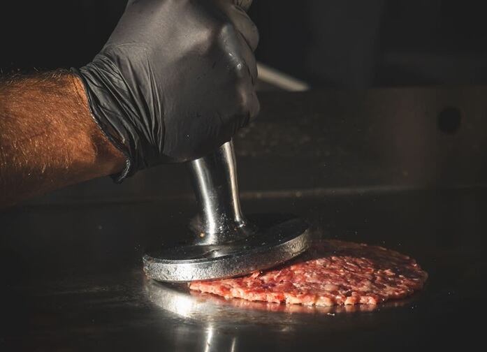 Una hamburguesa smash