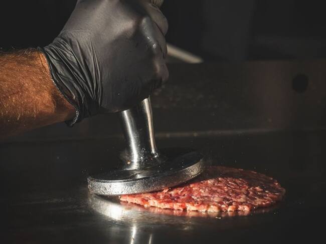 Una hamburguesa smash