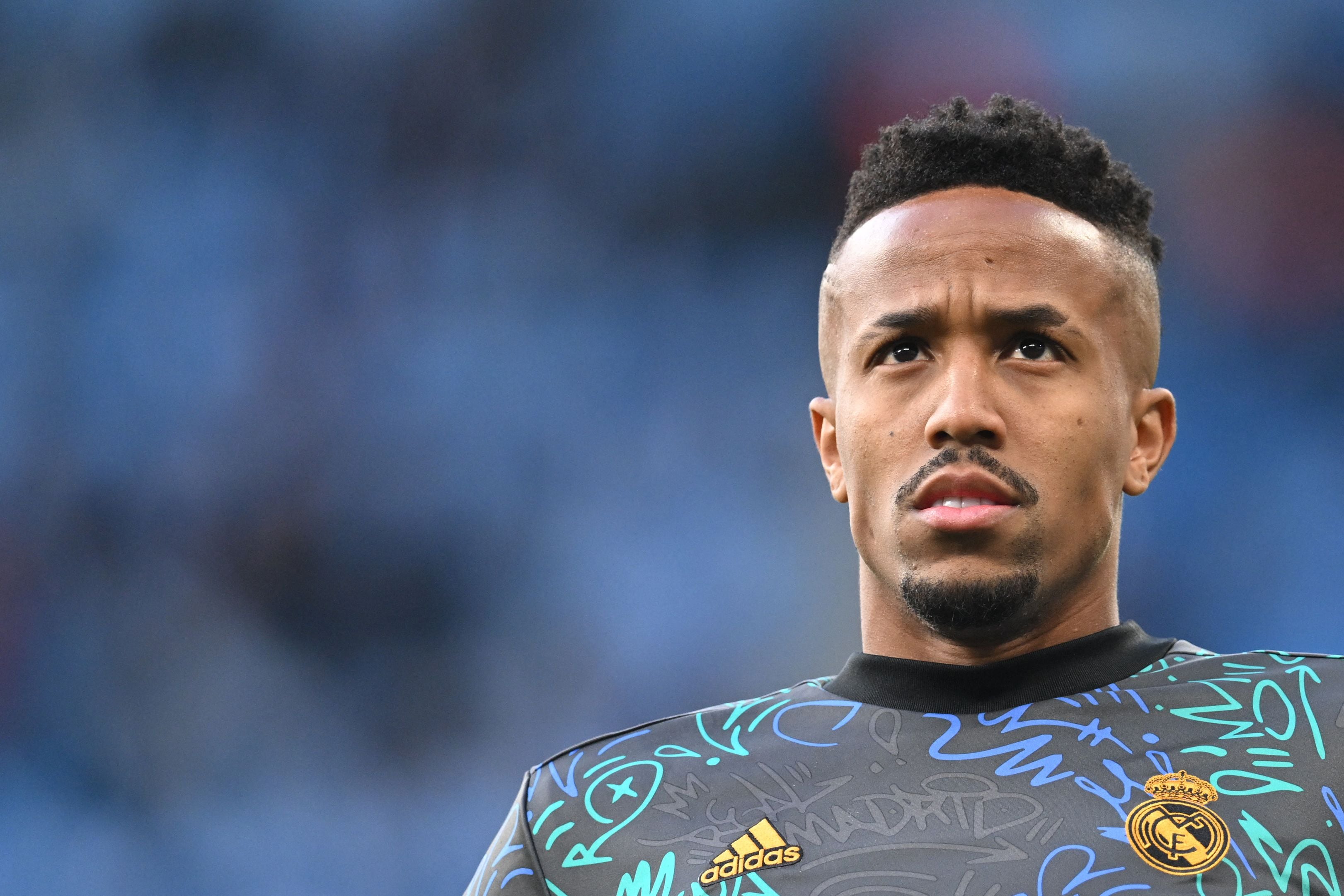 Éder Militao, durante el duelo contra el Manchester City