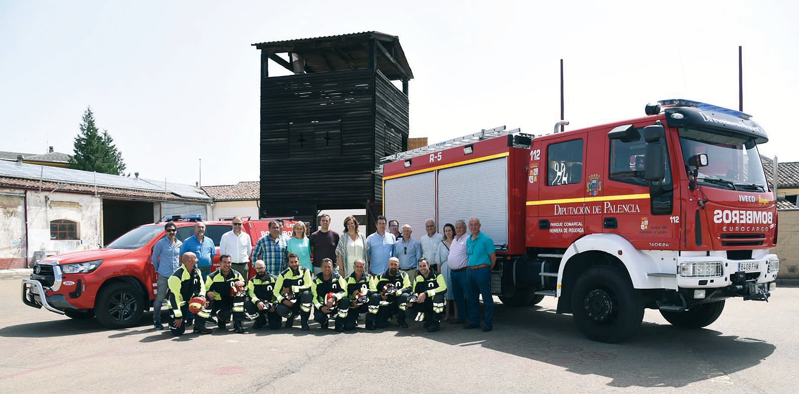 La Diputación invierte 62.000 € en un vehículo de primera intervención para el parque de bomberos de Herrera de Pisuerga