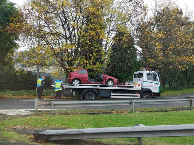 Accidente de tráfico en Alfonso Molina en A Coruña