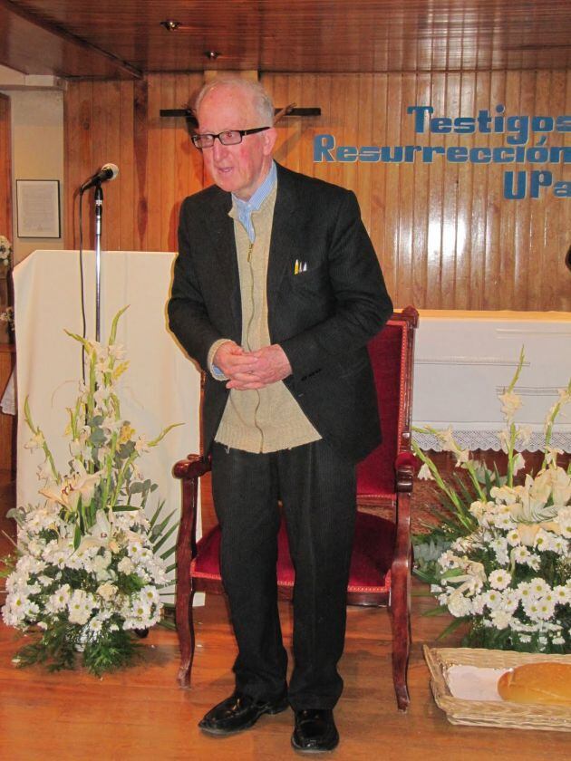 Domiciano Monjas en un acto litúrgico