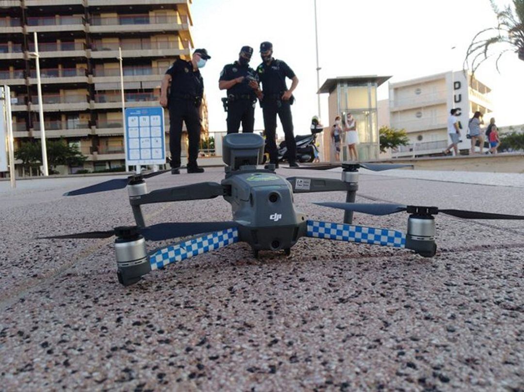 Dron de la Policía Local de Gandia