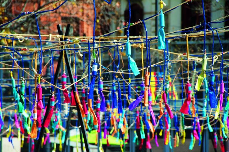 Mascletà en las Fallas de Valencia