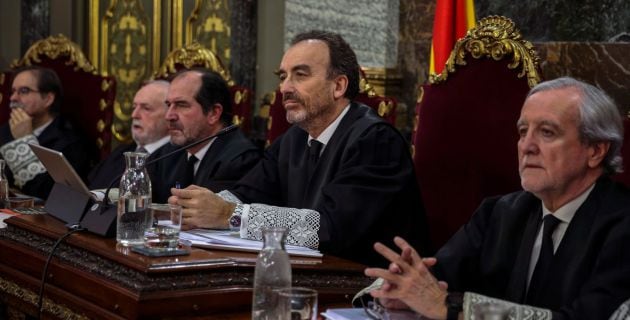 El tribunal durante el juicio