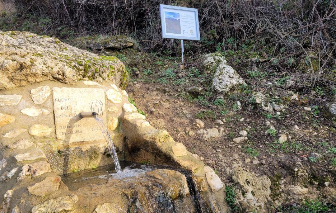 Fuente del Camello, una de las fuentes que componen el nuevo sendero turístico.