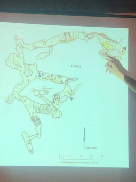 Plano de la cueva del río Cuadros