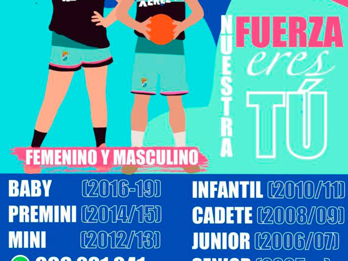 ‘Nuestra fuerza eres tú’, lema de la campaña de captación de jugadores del Xerez CD de Baloncesto