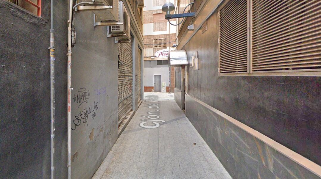 Imagen de Google Maps del Callejón del Piscis (Murcia).