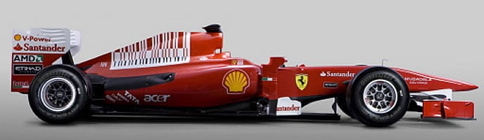 El F10, coche de Ferrari para la temporada 2010