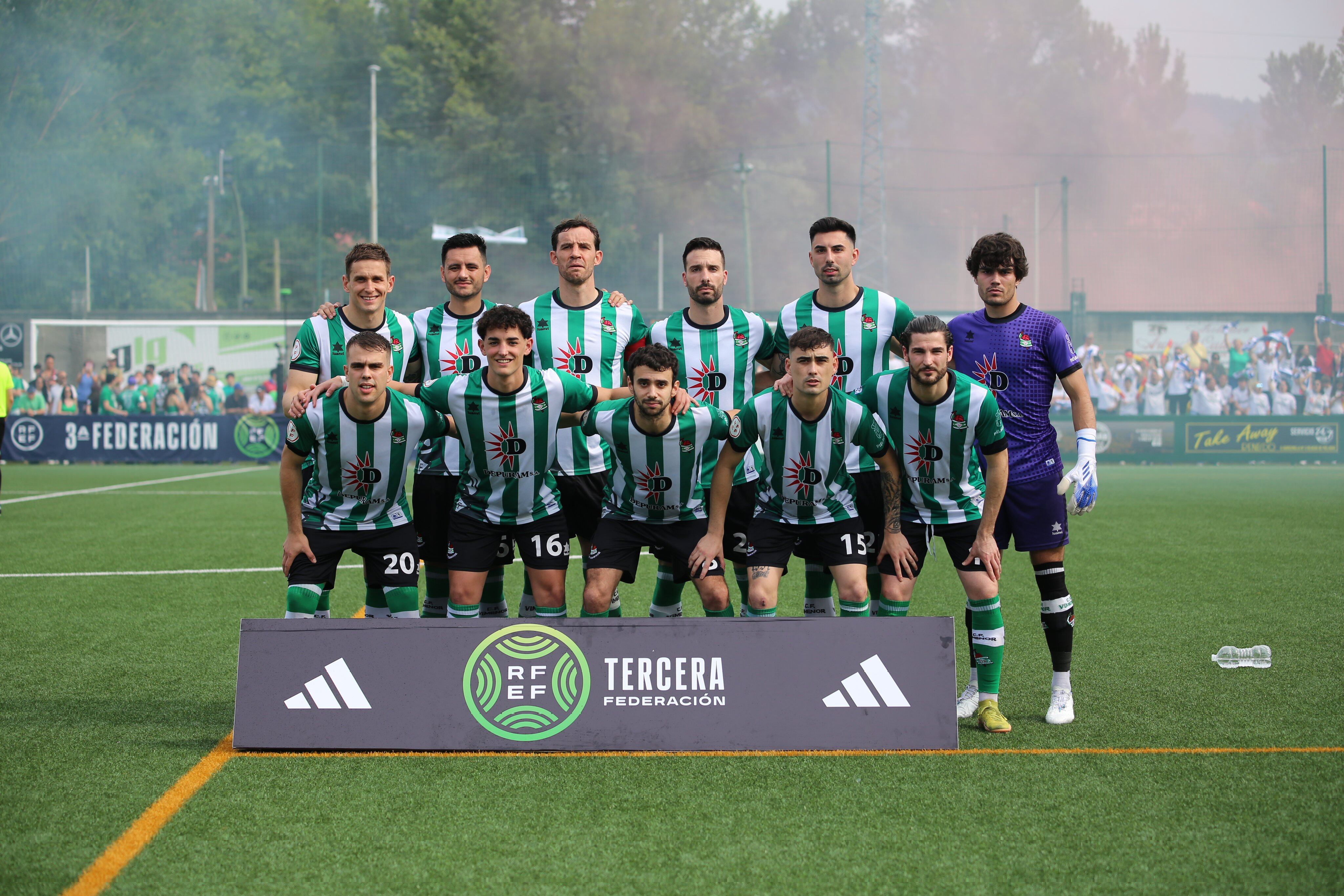 El XI del Vimenor en el partido de vuelta contra el Illescas