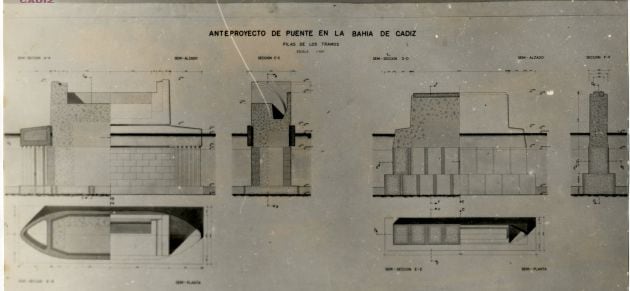 Documentos que forman parte del anteproyecto de puente en la bahía de Cádiz