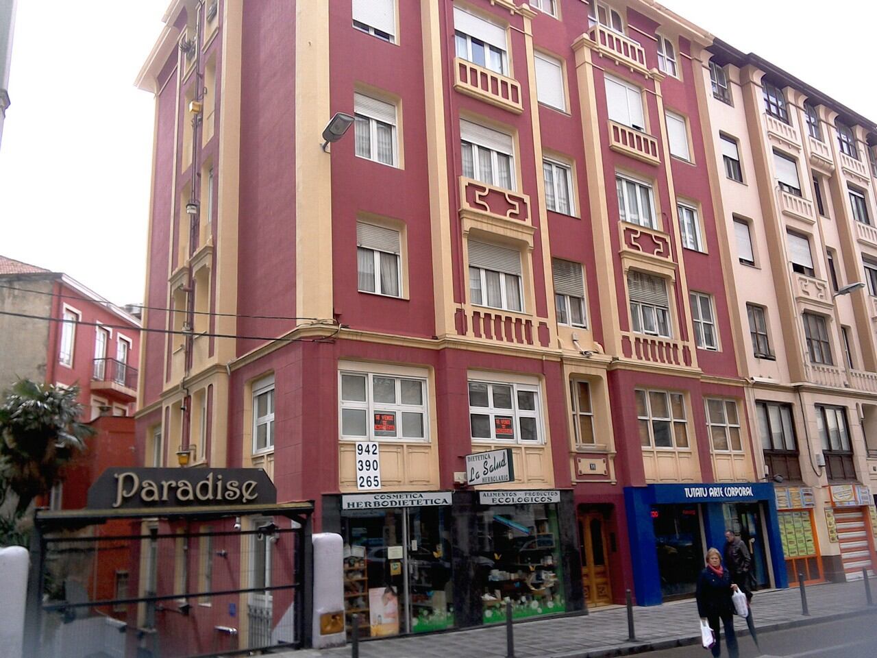 Calle Santa Lucia en Santander.