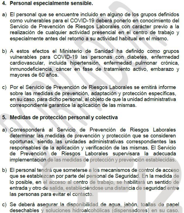 Imagen del borrador que maneja el Gobierno de la Región de Murcia