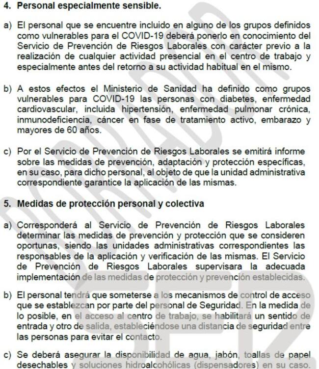 Imagen del borrador que maneja el Gobierno de la Región de Murcia