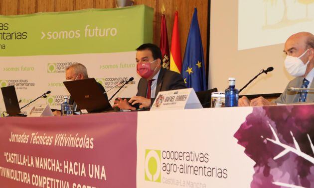 Francisco Martínez Arroyo, durante el acto desarrollado en Tomelloso (Ciudad Real)