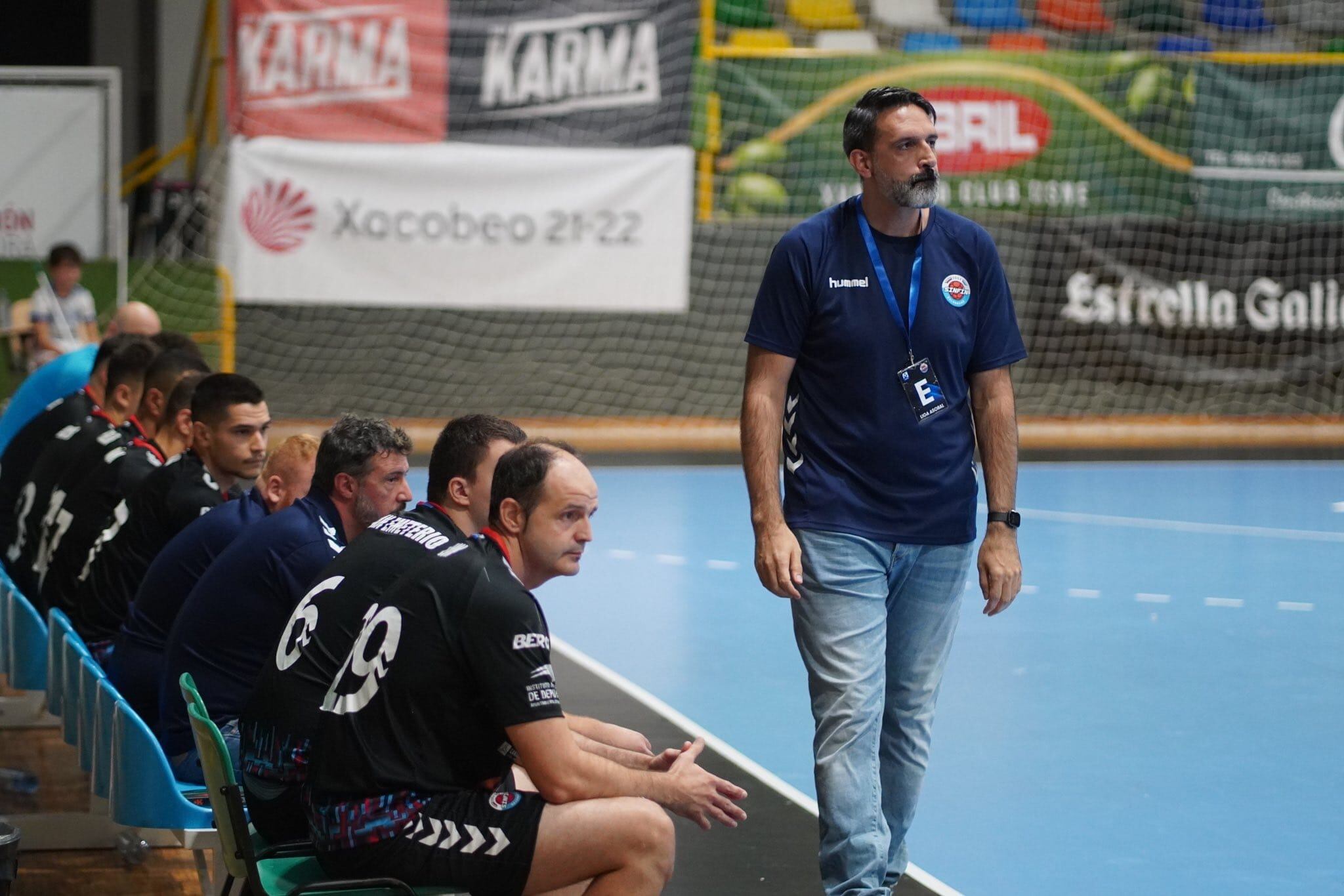 Rubén Garabaya, durante uno de los partidos del Blendio Sinfín