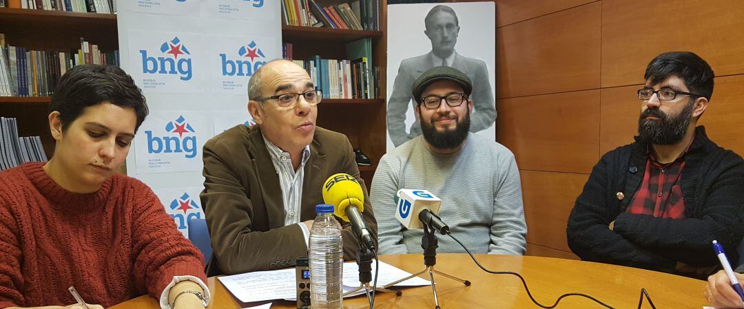 Francisco Jorquera y concejales del BNG