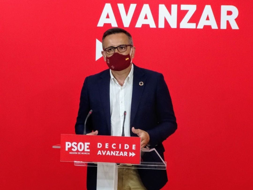 El secretario general del PSRM y portavoz del Grupo Parlamentario Socialista, Diego Conesa 