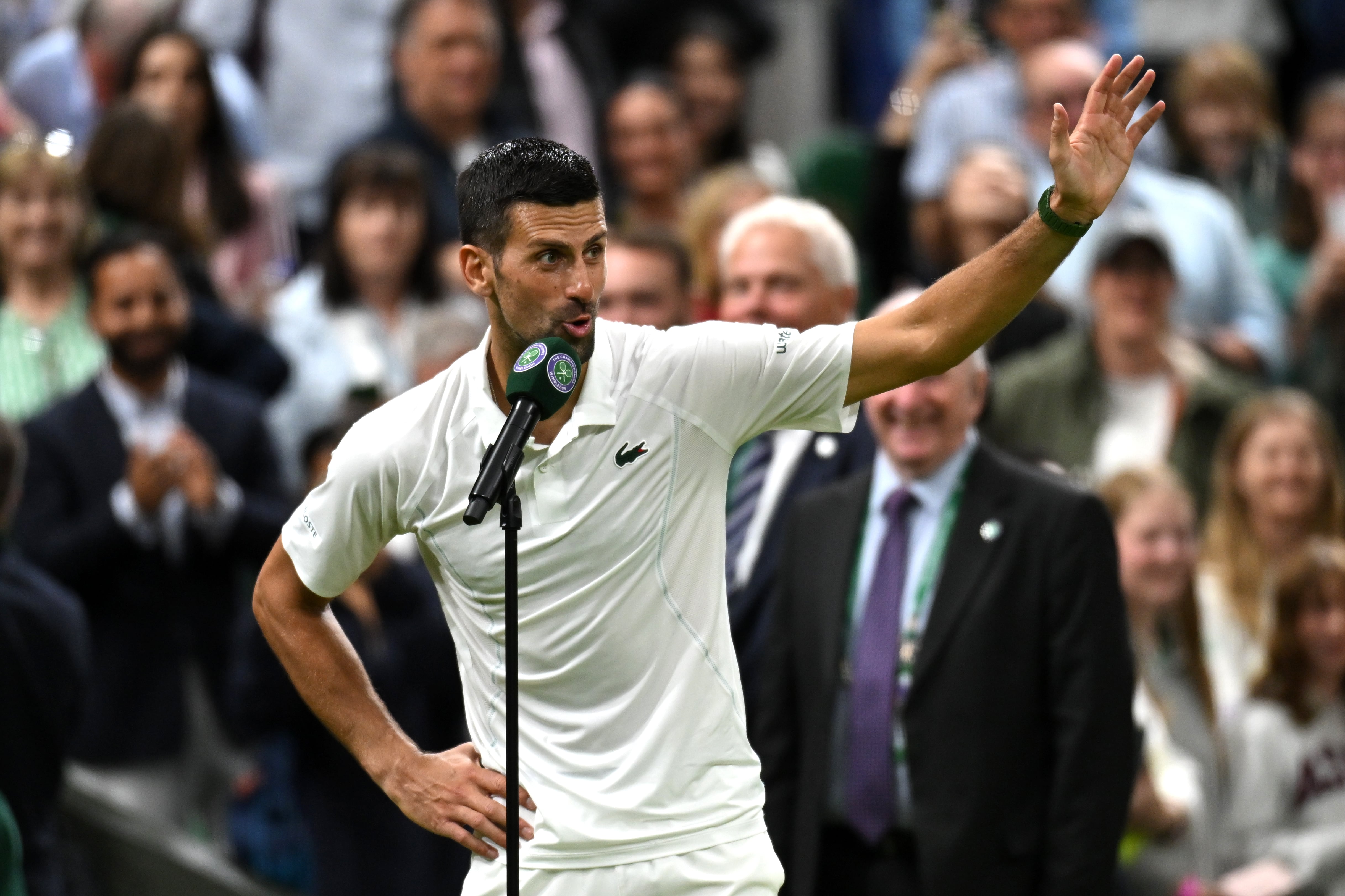 Novak Djokovic responde a los abucheos en Wimbledon 2024