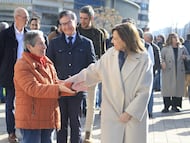 La alcaldesa de Zaragoza hablaba de la situación del Real Zaragoza durante la inauguración de un nuevo tramo reformado en la avenida de Narra