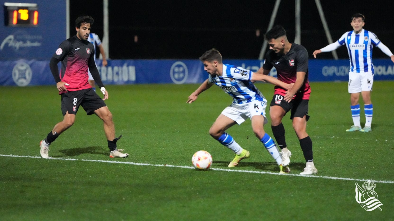 Imagen de partido disputado entre la Real Sociedad B y La Nucía en Zubieta