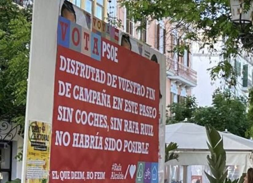 Imagen de la pancarta