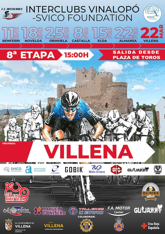 Cartel de la prueba de Villena