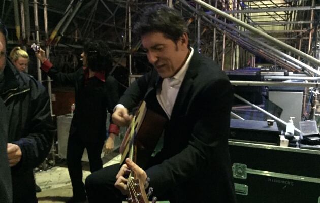 Manel Fuentes, momentos antes de empezar la gala